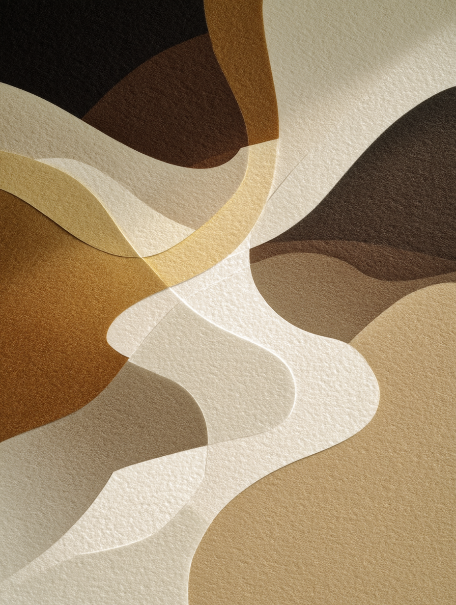 Boho earth tone waves