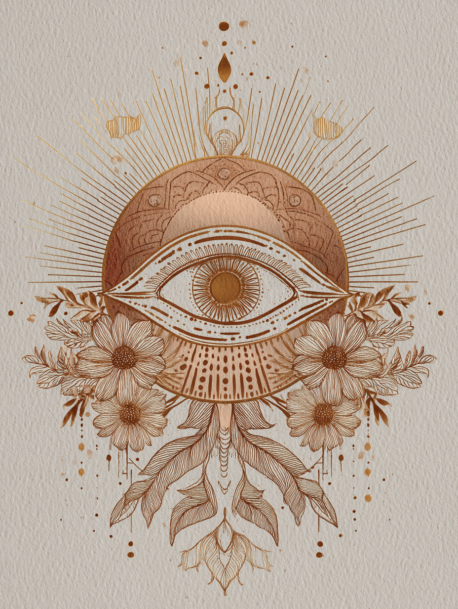 Boho eye of intuition