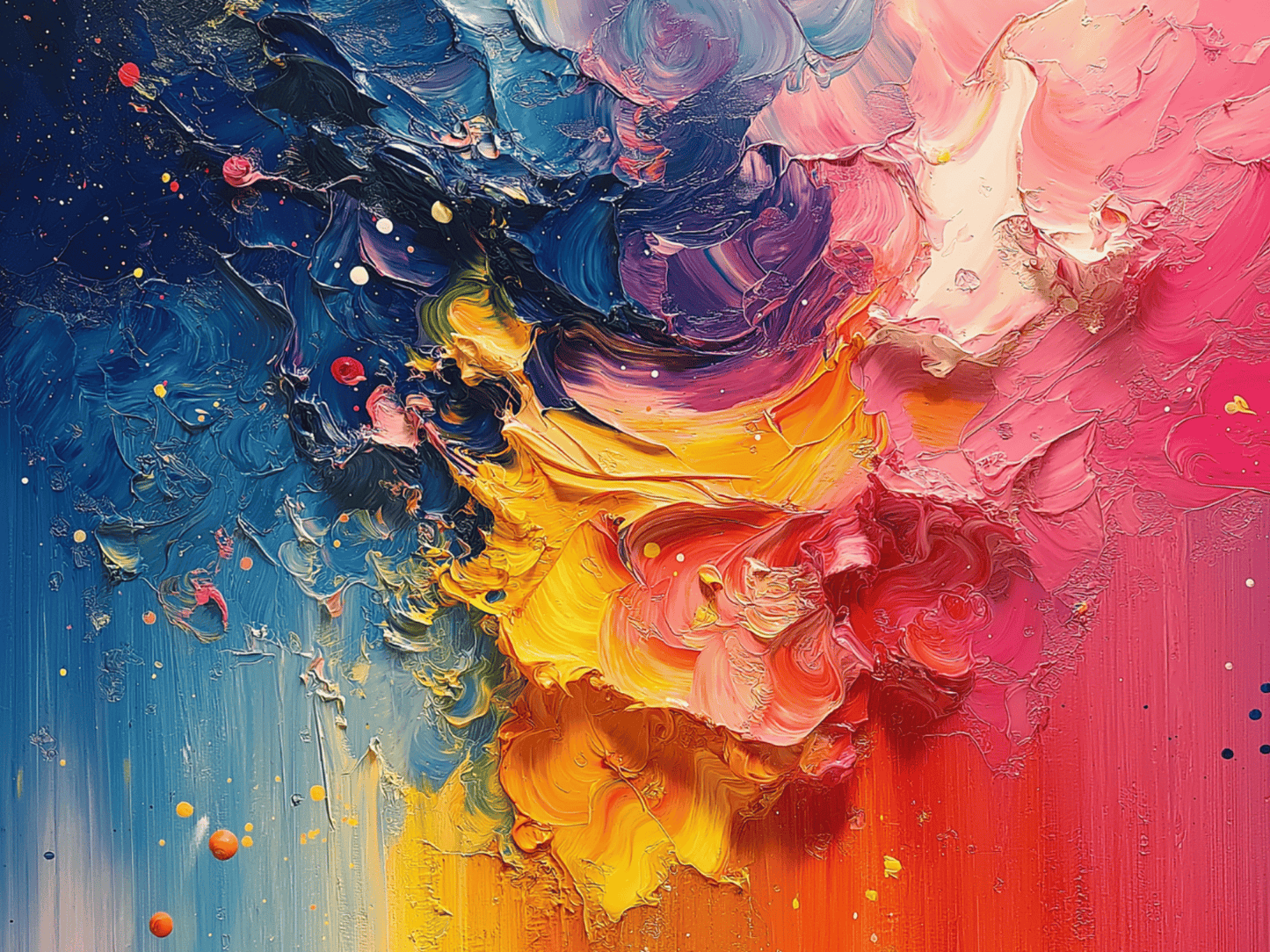 Colorful abstract cosmic flow