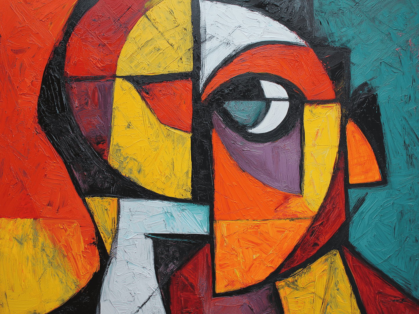 Colorful mind in geometric form