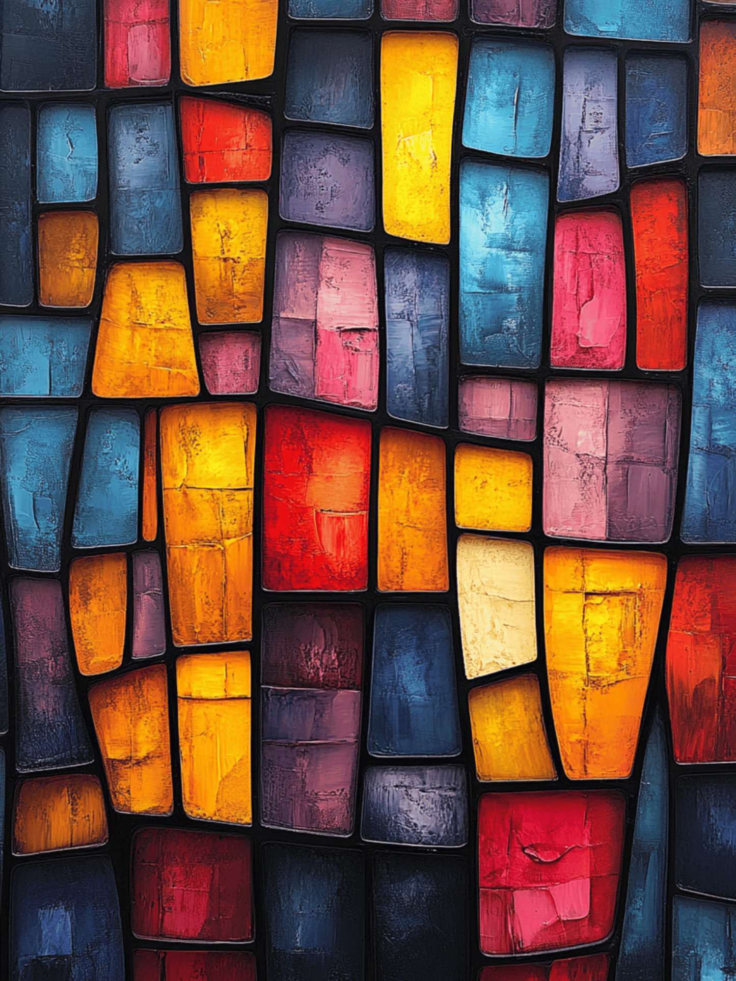 Fragmented color mosaic