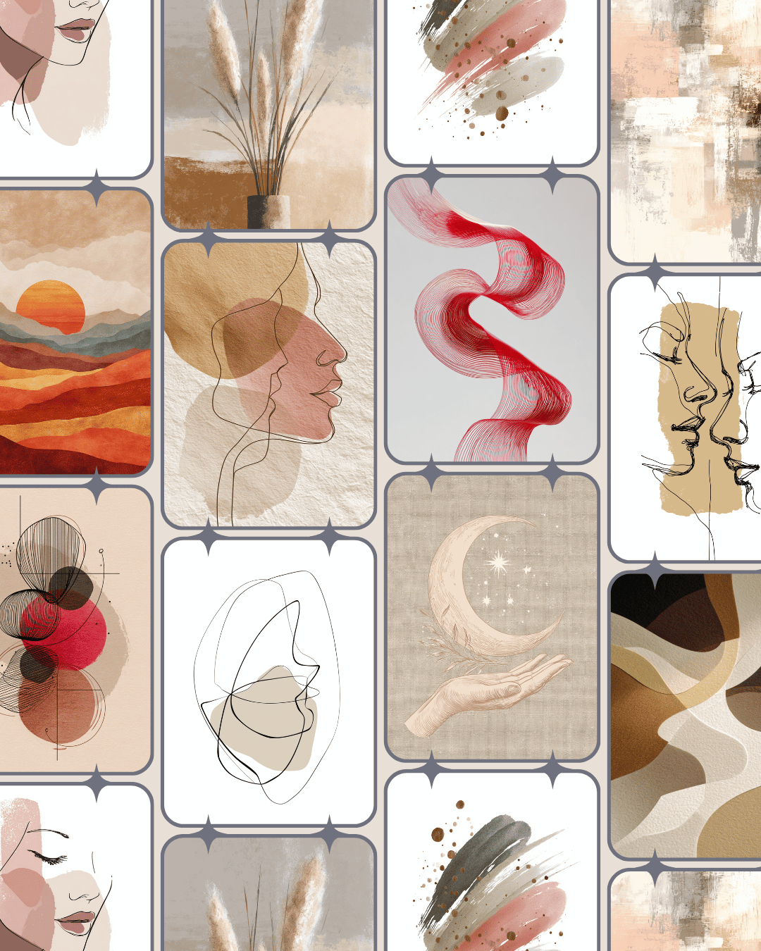 Boho neutral collection