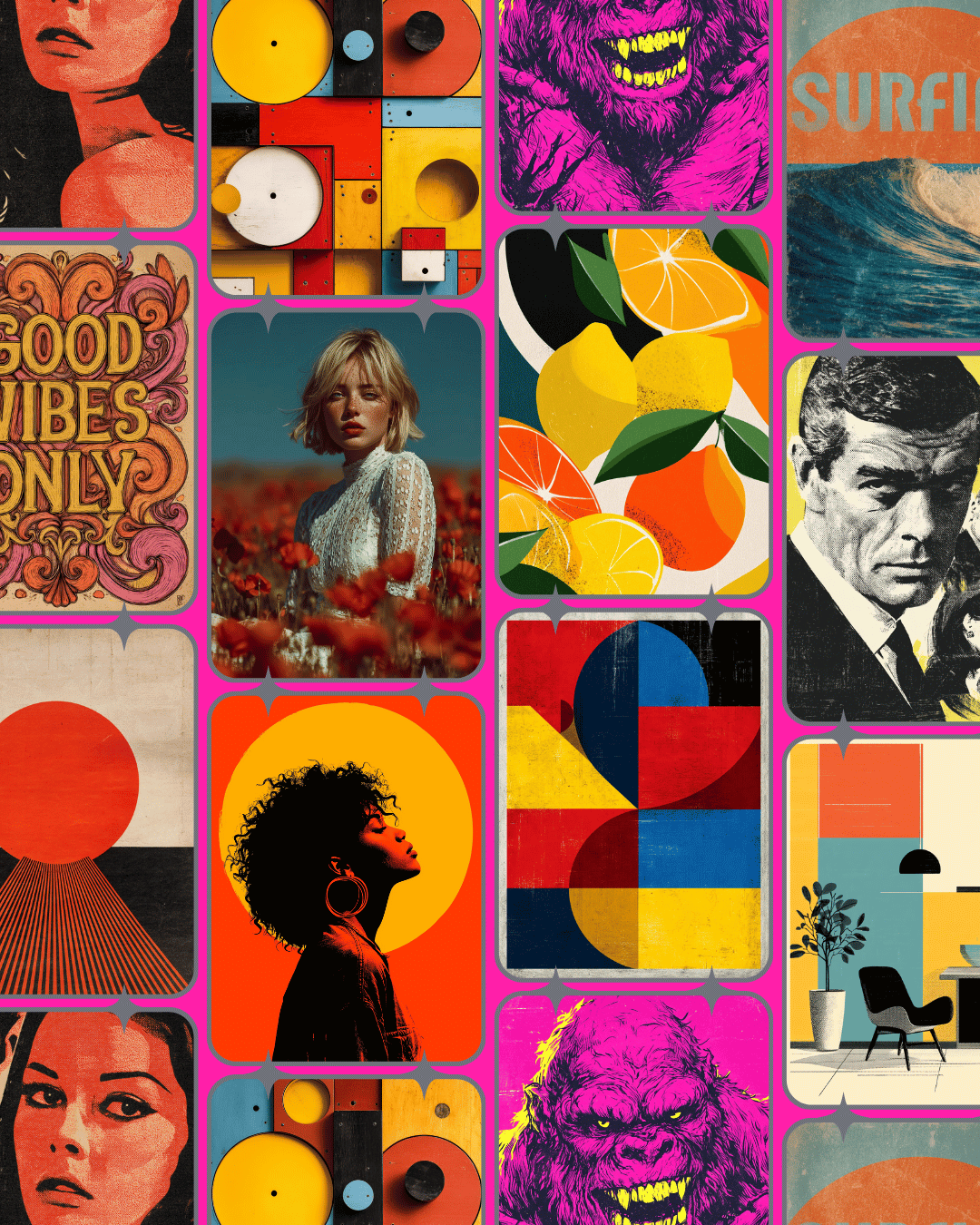 Retro vintage collection