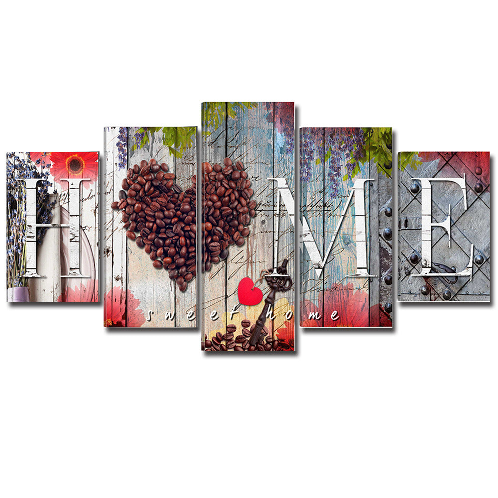 Home sweet home multi-panel wall art