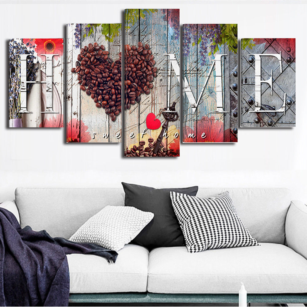 Home sweet home multi-panel wall art