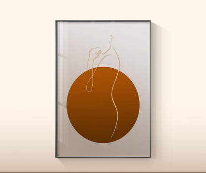 Plant leaf canvas wall art - modern decor