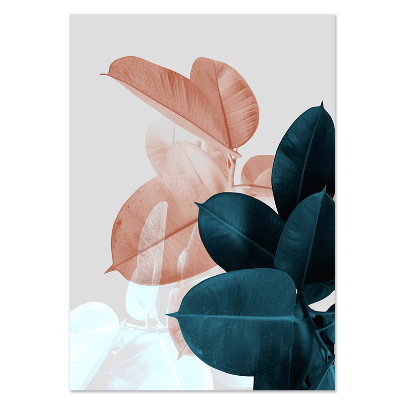 Nordic foliage floral canvas wall art decor