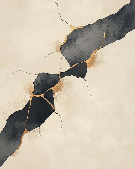 Abstract textured minimalist wabi-sabi inspiration