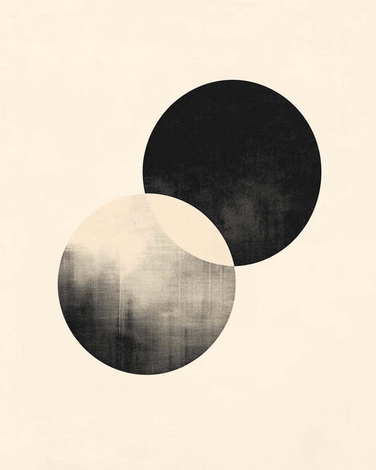 Abstract minimalist wave pattern in cool tones