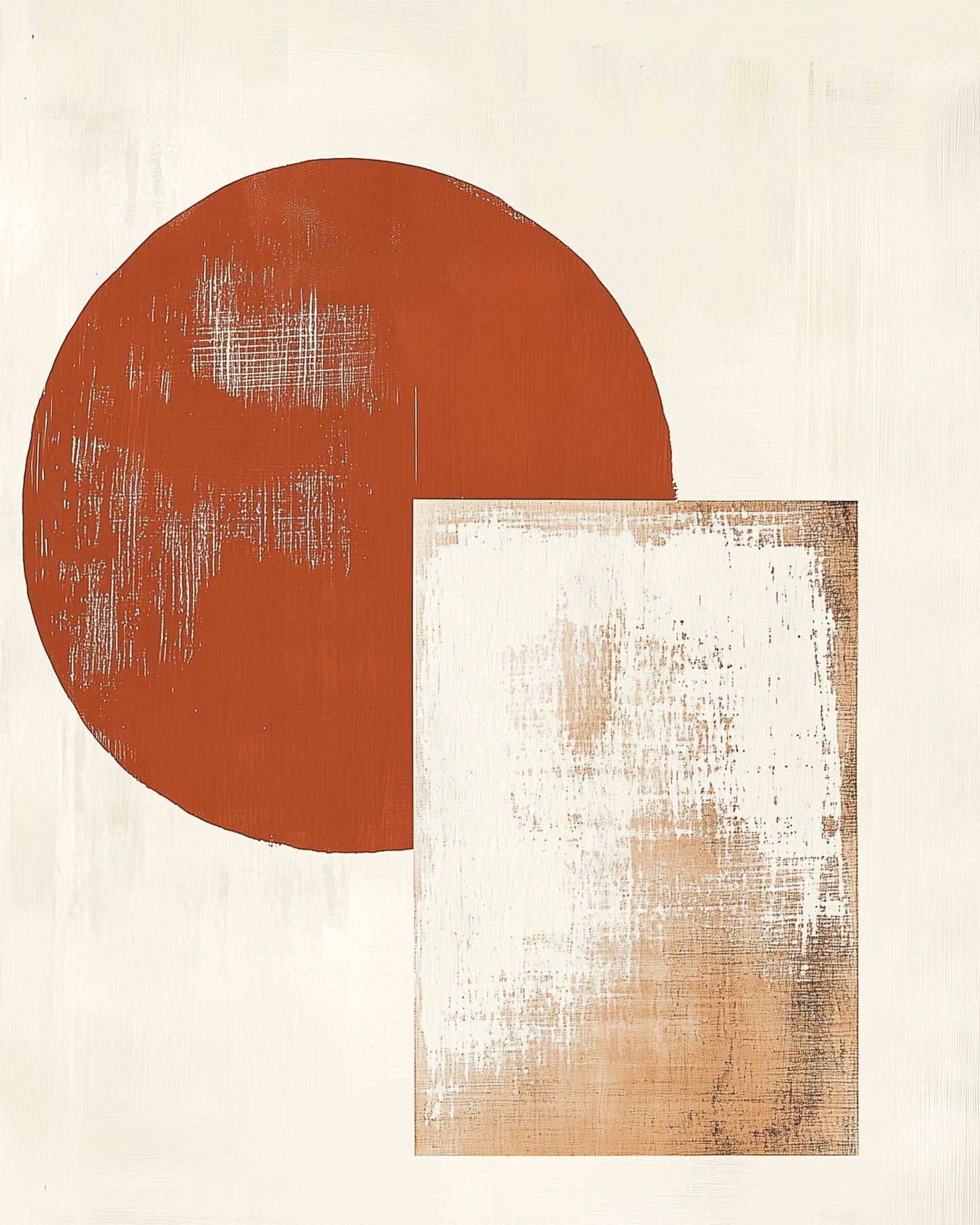 Minimalist floral line art decor in neutral tones