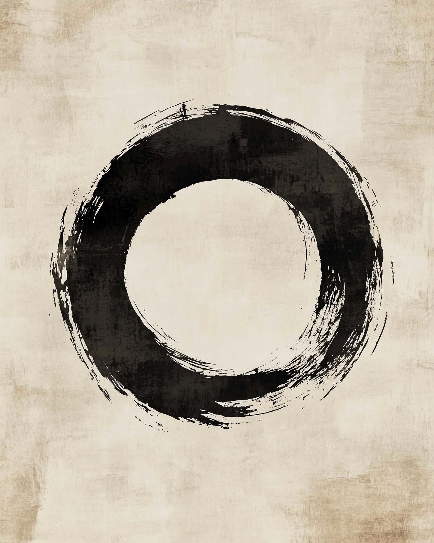Wabi-Sabi inspired minimalist art decor in earth tones