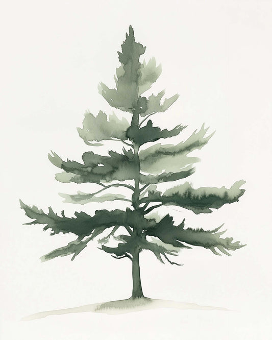 Minimalist botanical illustration