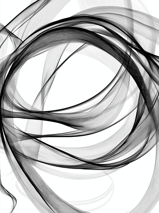 Black whispers on white