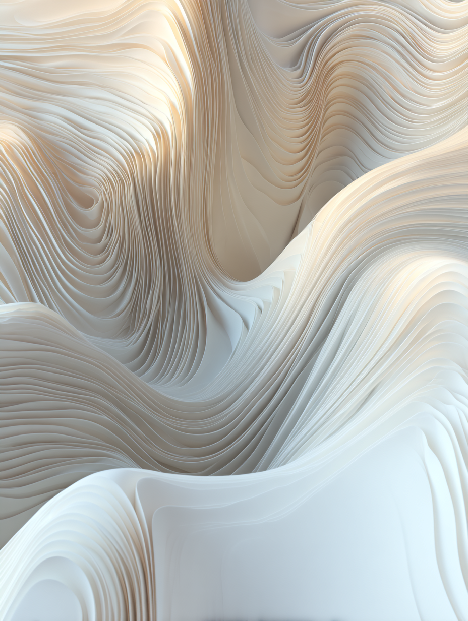 Boho neutral abstract wave texture in soft layered tones