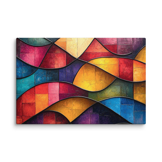 Vibrant geometric abstract