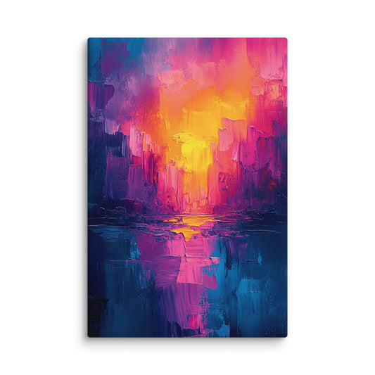 Vibrant abstract sunset