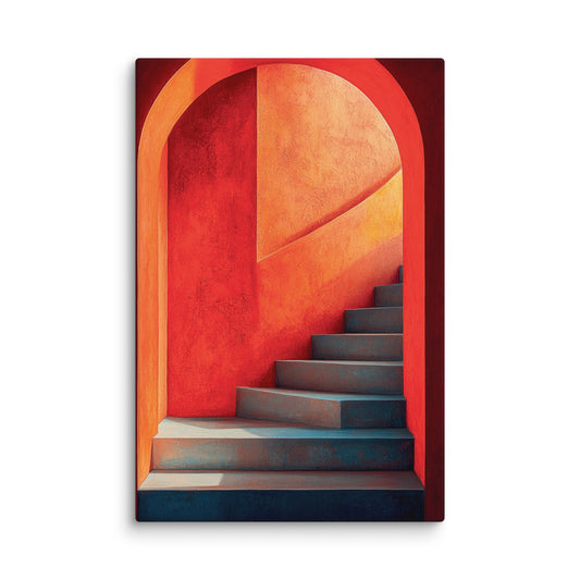 Stairway in warm tones