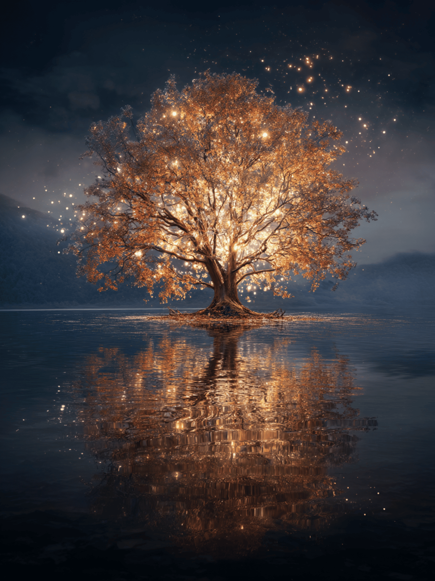Enchanted tree of light