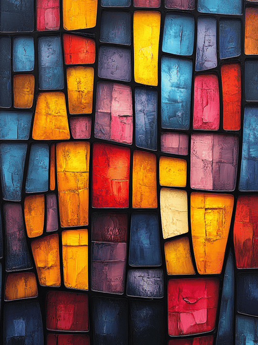 Fragmented color mosaic