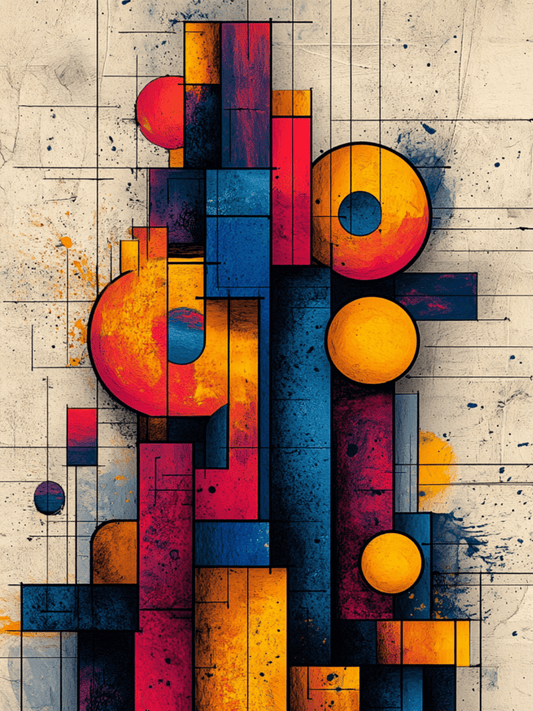 Geometric urban skyline