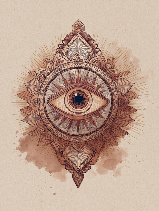 Mystic boho eye mandala