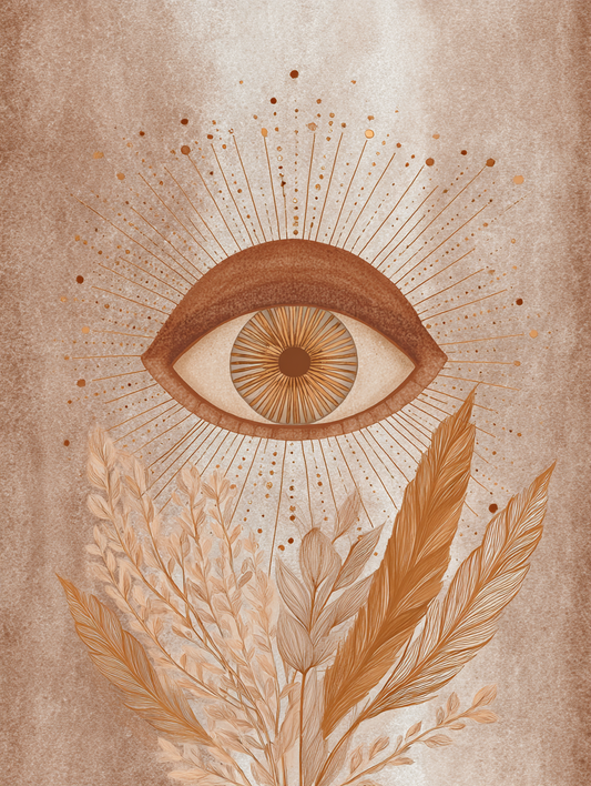 Mystic eye and botanical rays
