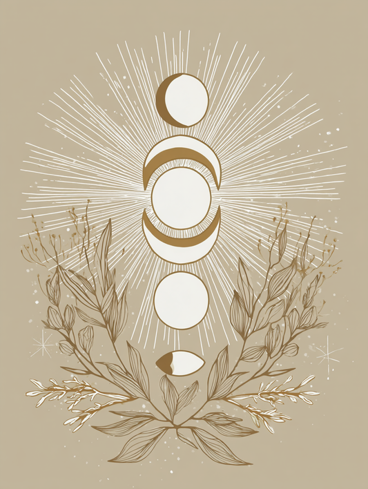 Sacred lunar phases botanical