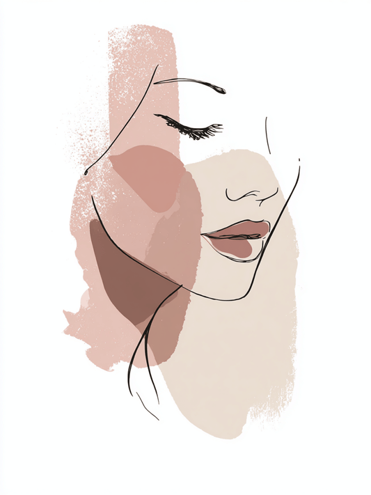 Soft feminine portrait in earthy tones