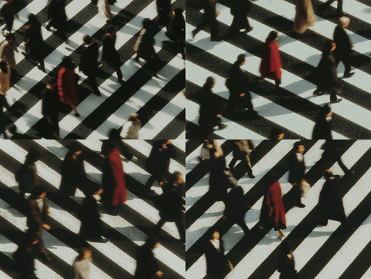 Urban crossing rhythm