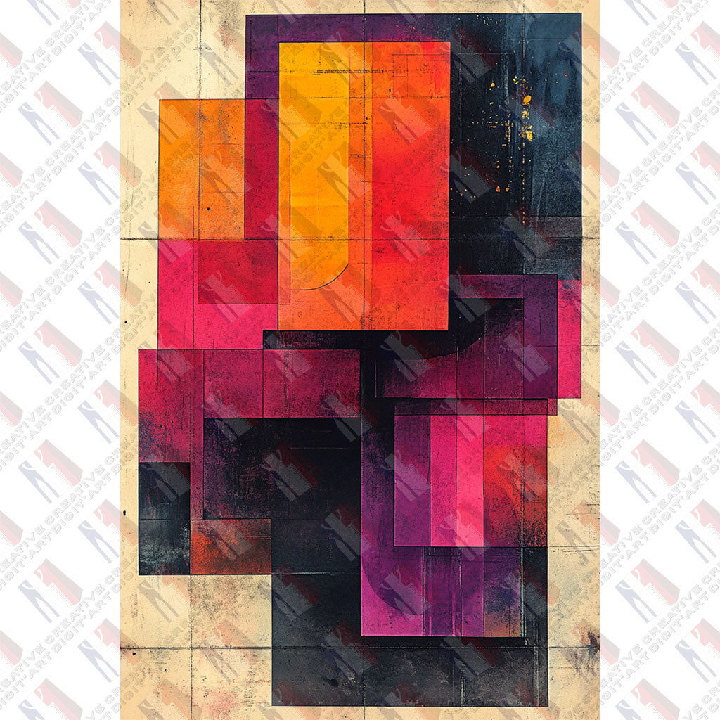 Vibrant abstract grid