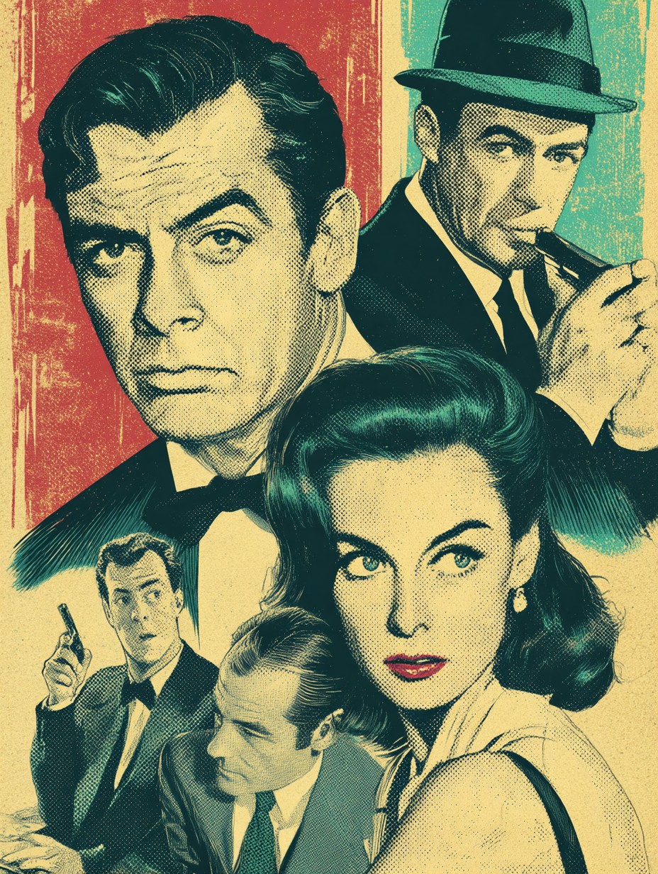 Vintage crime movie poster