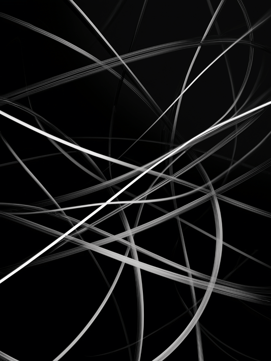 White lines on dark motion